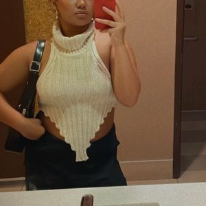 Local European Knit Crop Turtleneck